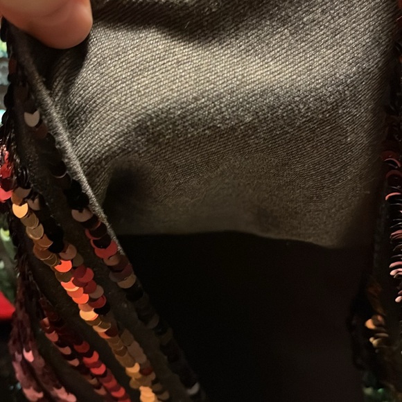 Anthropologie rainbow sequin skirt - Picture 5 of 6